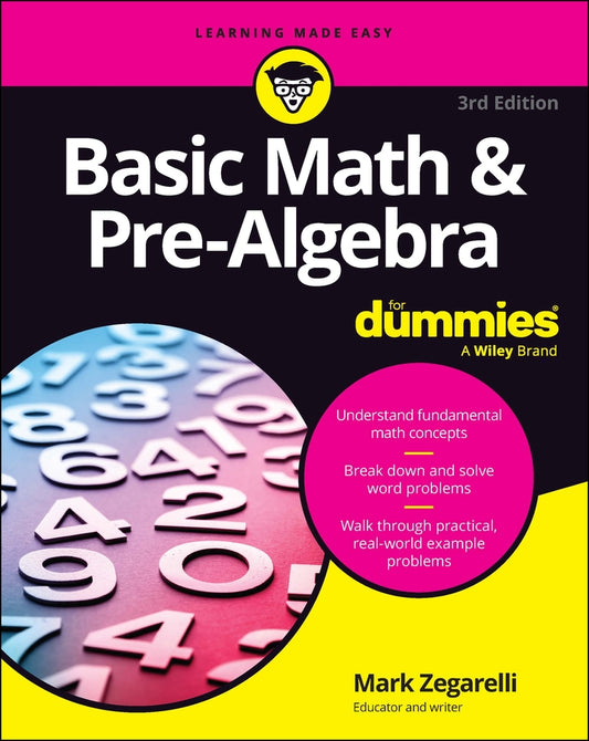 Basic Math & Pre-Algebra For Dummies (Paperback / softback) 9781394421640
