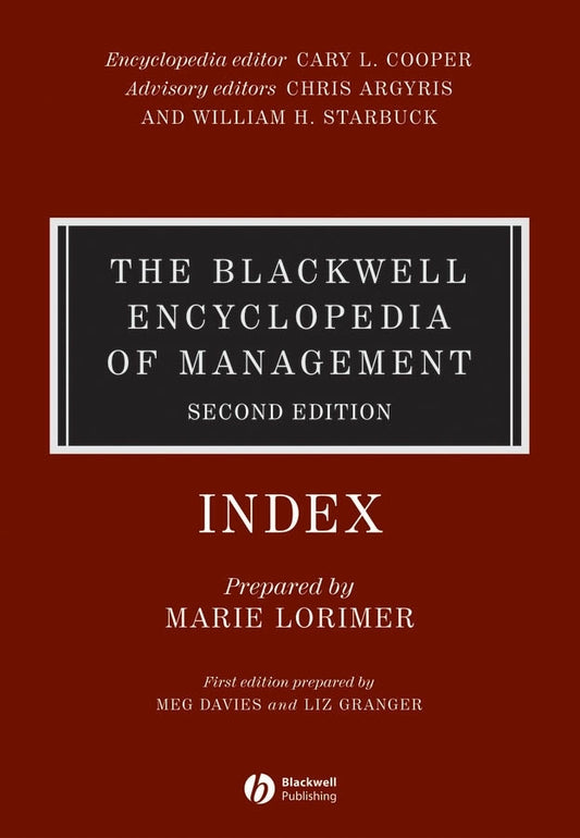 The Blackwell Encyclopedia of Management, Strategic Management (Hardback) 9781405118286