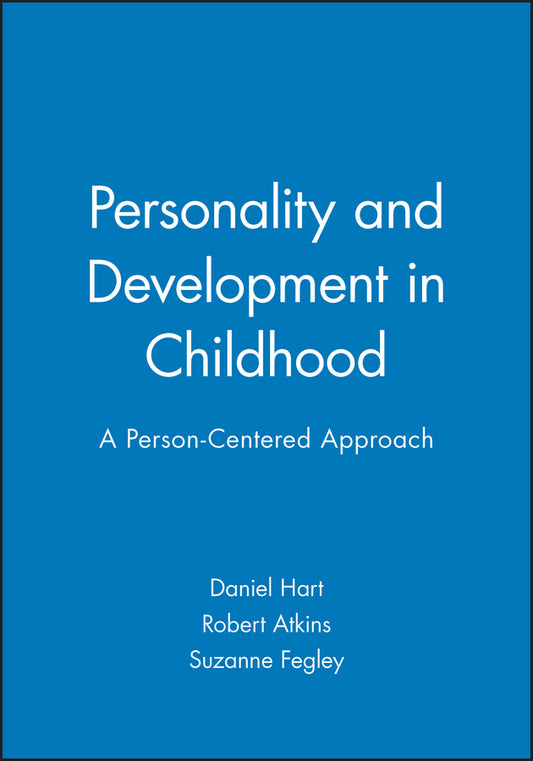 Personality and Development in Childhood; A Person-Centered Approach (Paperback / softback) 9781405118781