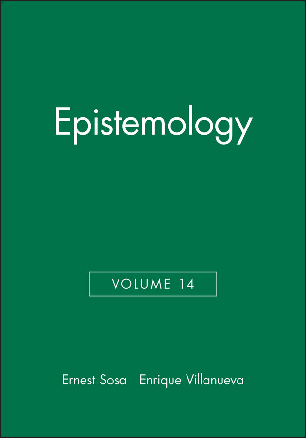 Epistemology, Volume 14 (Paperback / softback) 9781405119726