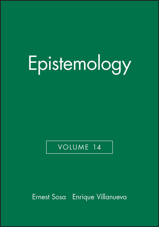 Epistemology, Volume 14 (Paperback / softback) 9781405119726