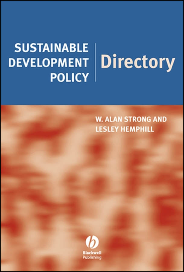 Sustainable Development Policy Directory (Hardback) 9781405121507