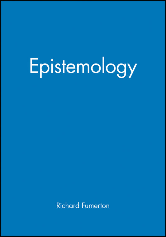 Epistemology (Hardback) 9781405125666