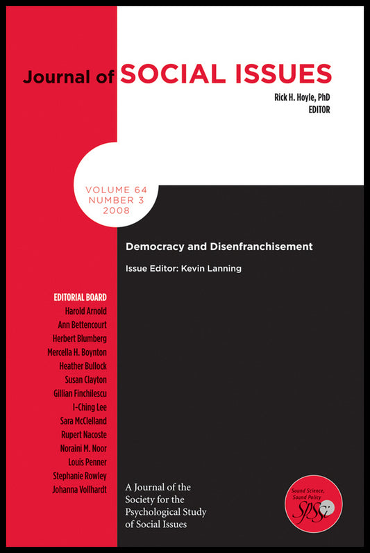 Democracy and Disenfranchisement (Paperback / softback) 9781405191265
