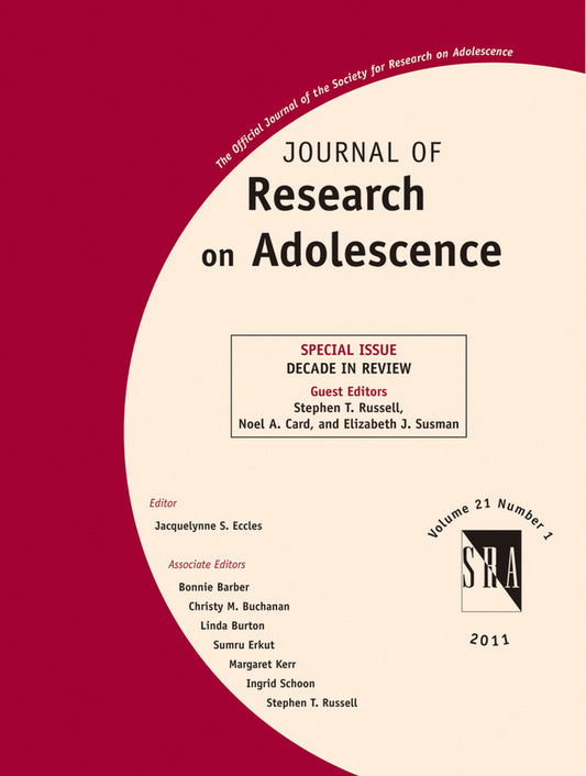 Journal of Research on Adolescence; Decade in Review (Paperback / softback) 9781444339536