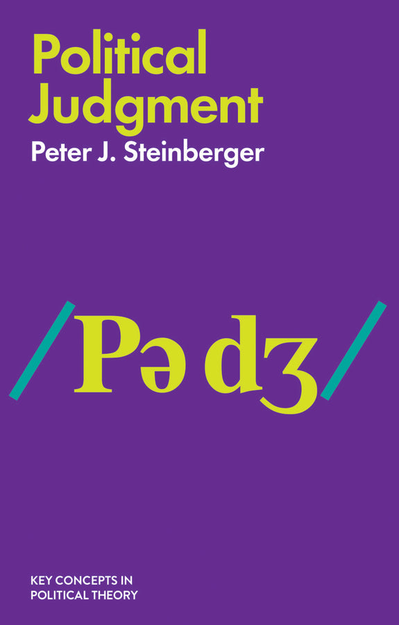Political Judgment; An Introduction (Paperback / softback) 9781509513116