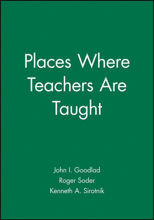 Places Where Teachers Are Taught (Hardback) 9781555422769