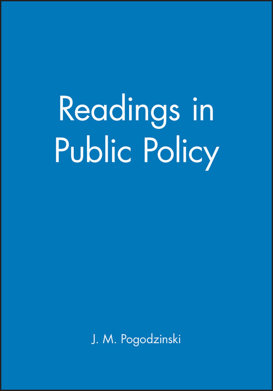 Readings in Public Policy (Paperback / softback) 9781557865212