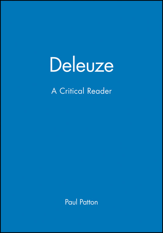 Deleuze; A Critical Reader (Paperback / softback) 9781557865656