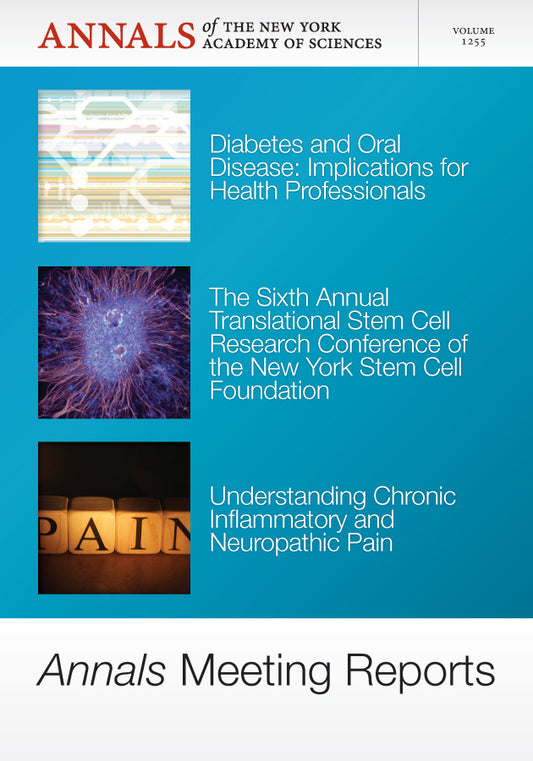 Annals Meeting Reports - Diabetes and Oral Disease, Stem Cells, and Chronic Inflammatory Pain, Volume 1255 (Paperback / softback) 9781573318860