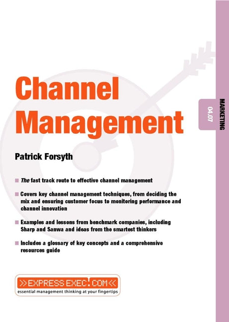Channel Management; Marketing 04.07 (Paperback / softback) 9781841121956