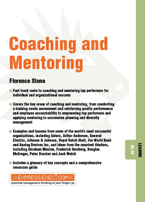 Coaching and Mentoring; Leading 08.09 (Paperback / softback) 9781841122083