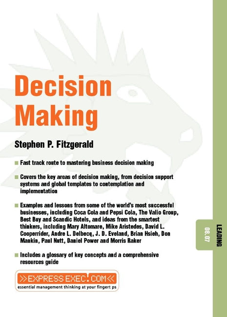 Decision Making; Leading 08.07 (Paperback / softback) 9781841122557