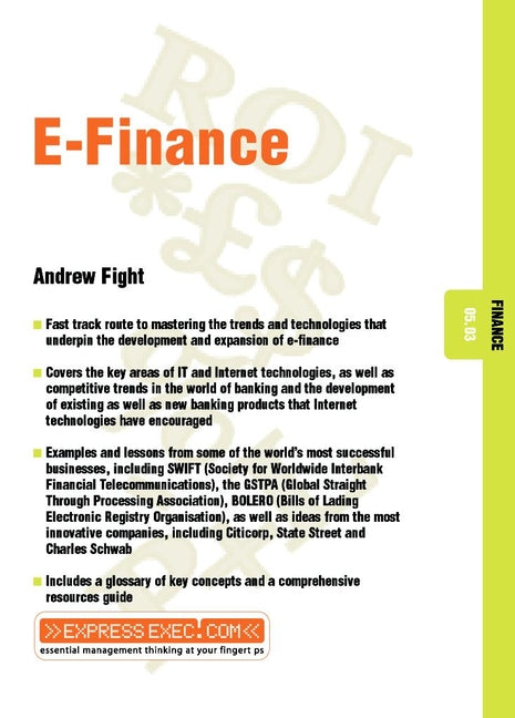 E-Finance; Finance 05.03 (Paperback / softback) 9781841123318