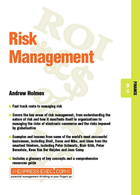 Risk Management; Finance 05.10 (Paperback / softback) 9781841123417
