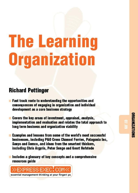 The Learning Organization; Organizations 07.09 (Paperback / softback) 9781841123547