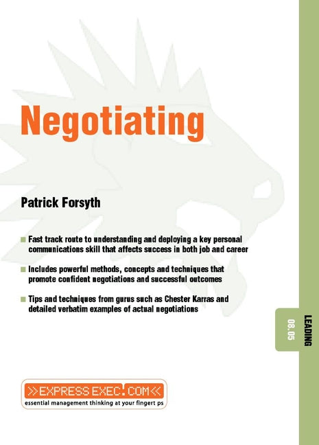 Negotiating; Leading 08.05 (Paperback / softback) 9781841123615