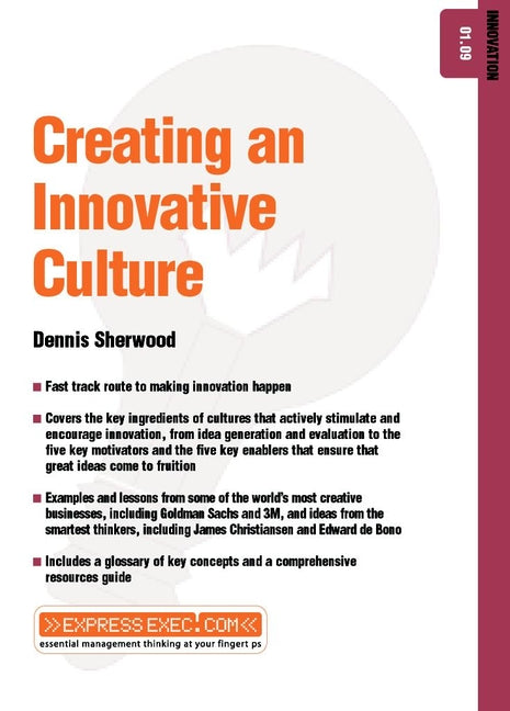 Creating an Innovative Culture; Enterprise 02.10 (Paperback / softback) 9781841123868