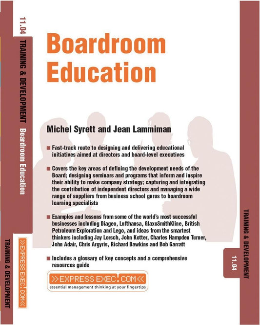 Boardroom Education; Training and Development 11.4 (Paperback / softback) 9781841124452