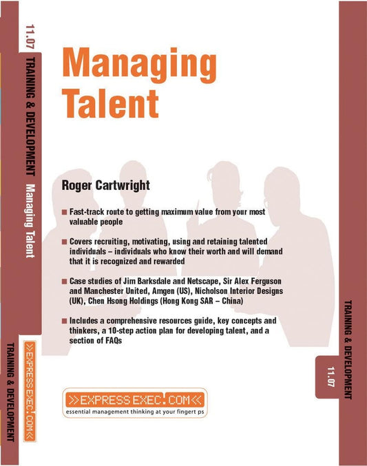 Managing Talent; Training and Development 11.7 (Paperback / softback) 9781841124483