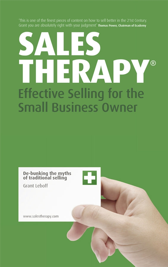 Sales Therapy; Effective Selling for the Small Business Owner (Paperback / softback) 9781841127781