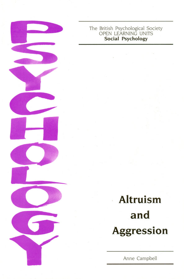 Altruism and Aggression (Paperback / softback) 9781854332523