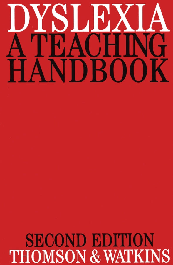 Dyslexia; A Teaching Handbook (Paperback / softback) 9781861560391
