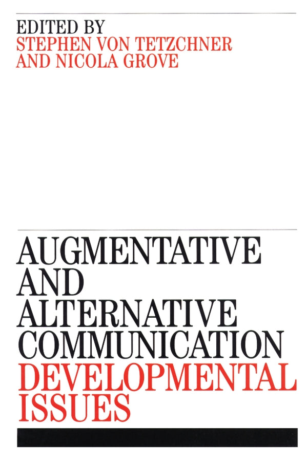 Augmentative and Alternative Communication; Developmental Issues (Paperback / softback) 9781861563316