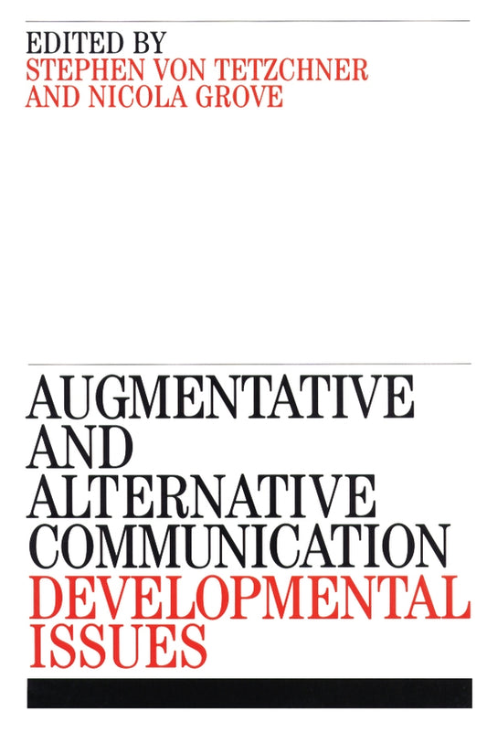 Augmentative and Alternative Communication; Developmental Issues (Paperback / softback) 9781861563316
