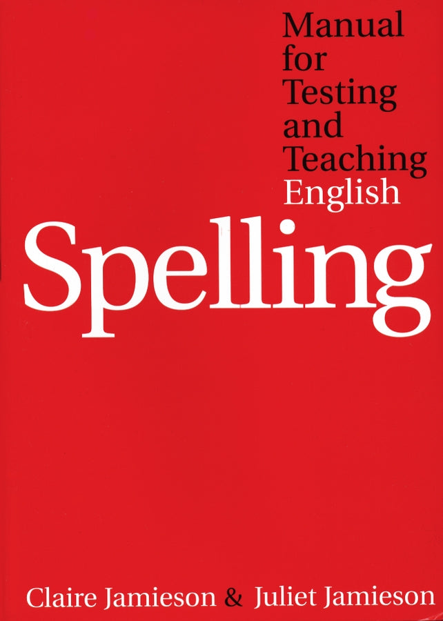 Manual for Testing and Teaching English Spelling (Paperback / softback) 9781861563729
