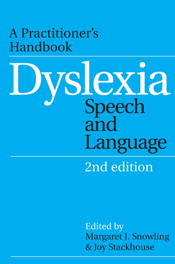 Dyslexia, Speech and Language; A Practitioner's Handbook (Paperback / softback) 9781861564856