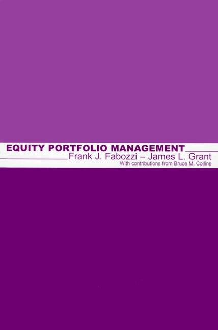 Equity Portfolio Management (Hardback) 9781883249403
