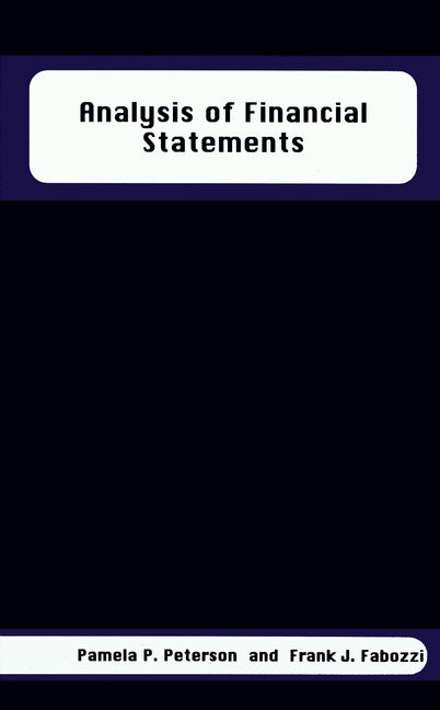 Analysis of Financial Statements (Hardback) 9781883249595