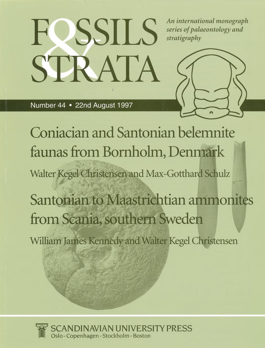 Coniacian and Santonian belemnite faunas from Bornholm, Denmark / Santonian to Maastrichtian Ammonites from Scania, southern Sweden (Paperback / softback) 9788200376958