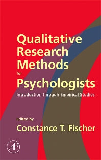 Qualitative Research Methods for Psychologists; Introduction through Empirical Studies (Hardback) 9780120884704