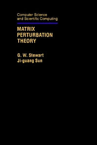 Matrix Perturbation Theory (Hardback) 9780126702309