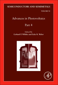 Advances in Photovoltaics: Part 4 (Hardback) 9780128010211