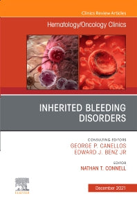 Inherited Bleeding Disorders, An Issue of Hematology/Oncology Clinics of North America (Hardback) 9780323813372