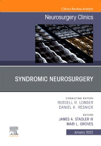 Syndromic Neurosurgery, An Issue of Neurosurgery Clinics of North America (Hardback) 9780323835329