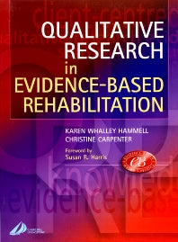 Qualitative Research in Evidence-Based Rehabilitation (Paperback / softback) 9780443072314