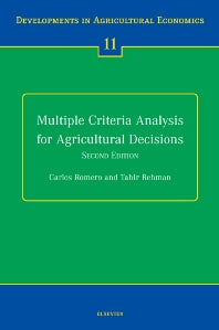 Multiple Criteria Analysis for Agricultural Decisions, Second Edition (Hardback) 9780444503435