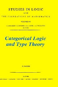 Categorical Logic and Type Theory (Paperback / softback) 9780444508539