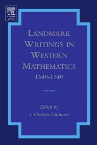 Landmark Writings in Western Mathematics 1640-1940 (Hardback) 9780444508713