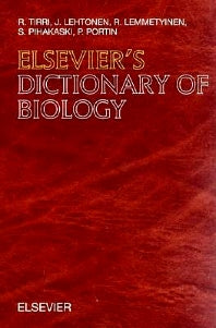 Elsevier's Dictionary of Biology; In English (with definitions) (Hardback) 9780444825254