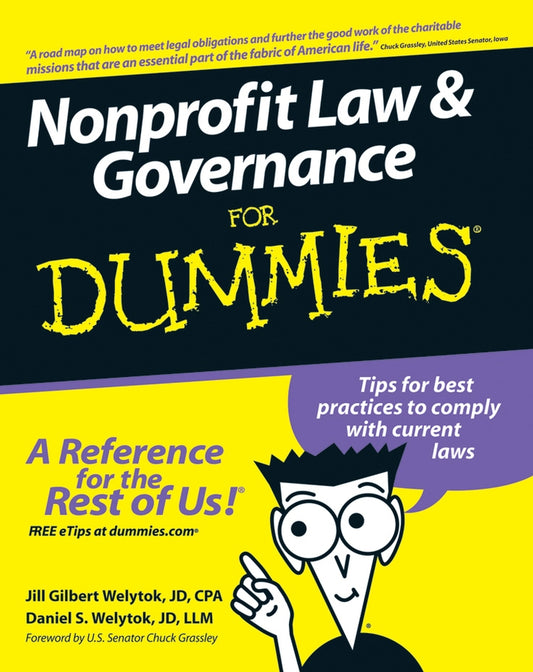 Nonprofit Law and Governance For Dummies (Paperback / softback) 9780470087893