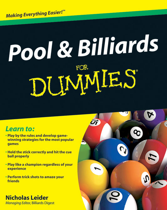 Pool and Billiards For Dummies (Paperback / softback) 9780470565537