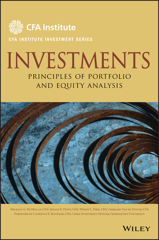 Investments – Principles of Portfolio and Equity Analysis (CFA Institute Investment Series) (Hardback) 9780470915806