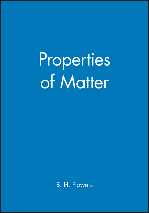 Properties of Matter (Paperback / softback) 9780471264989