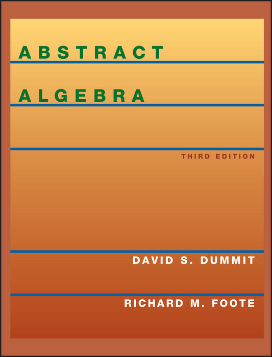 Abstract Algebra 3e (WSE) (Hardback) 9780471433347