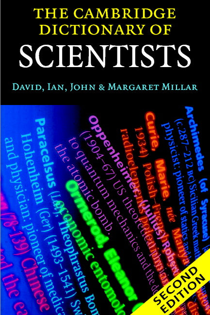 The Cambridge Dictionary of Scientists (Paperback) 9780521000628